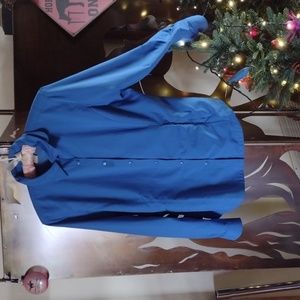 Women's Duluth Trading Company Cobalt Blue Vented LS Shirt Sz M
